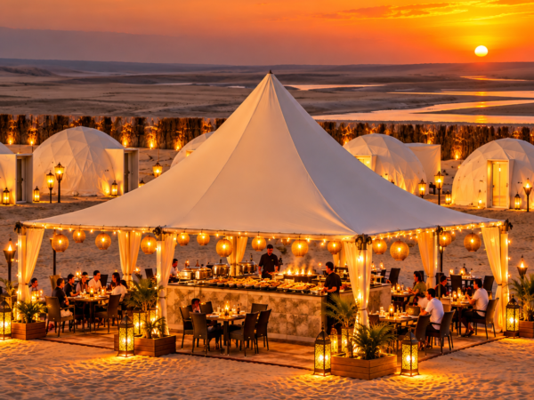 Doha: Sunset Desert Safari with Dune Bashing & Dinner