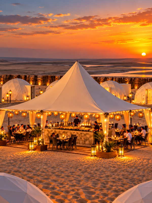 Doha: Sunset Desert Safari with Dune Bashing & Dinner